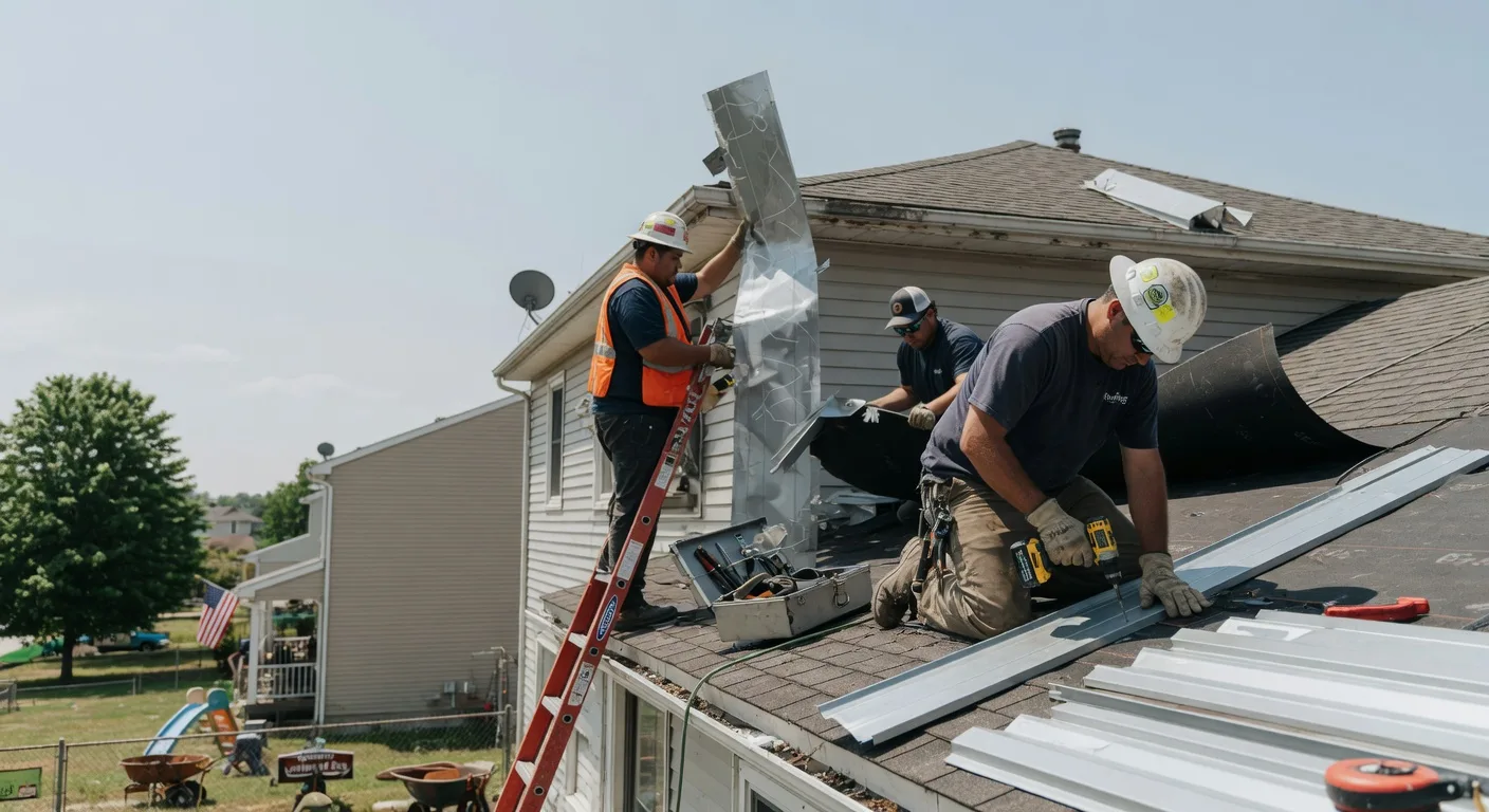Metal Roof Repair in Woodlawn, IL